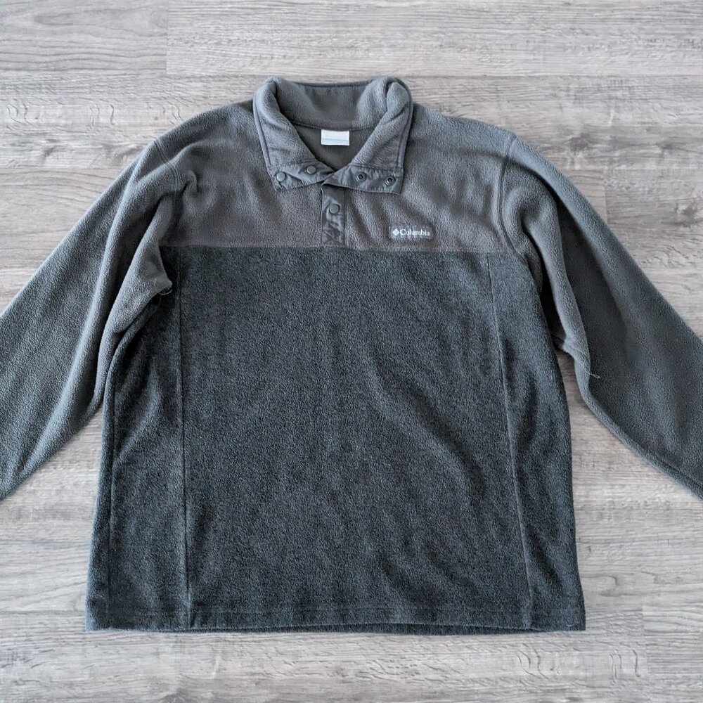 Columbia Pullover Sweatshirt  - Grey W/ Logo - Men's Extra Large - XL